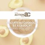 Chocolate avocado cookies