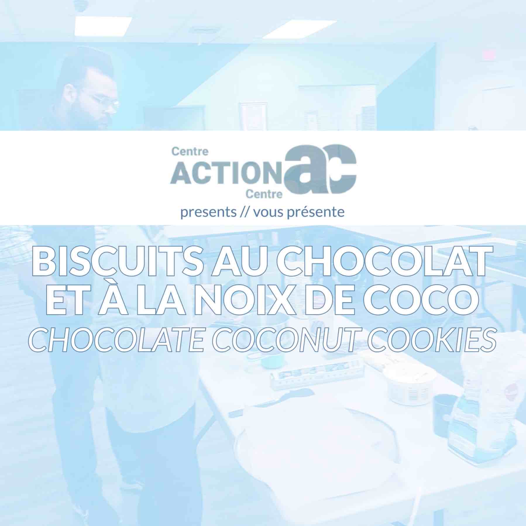 Chocolate coconut cookies