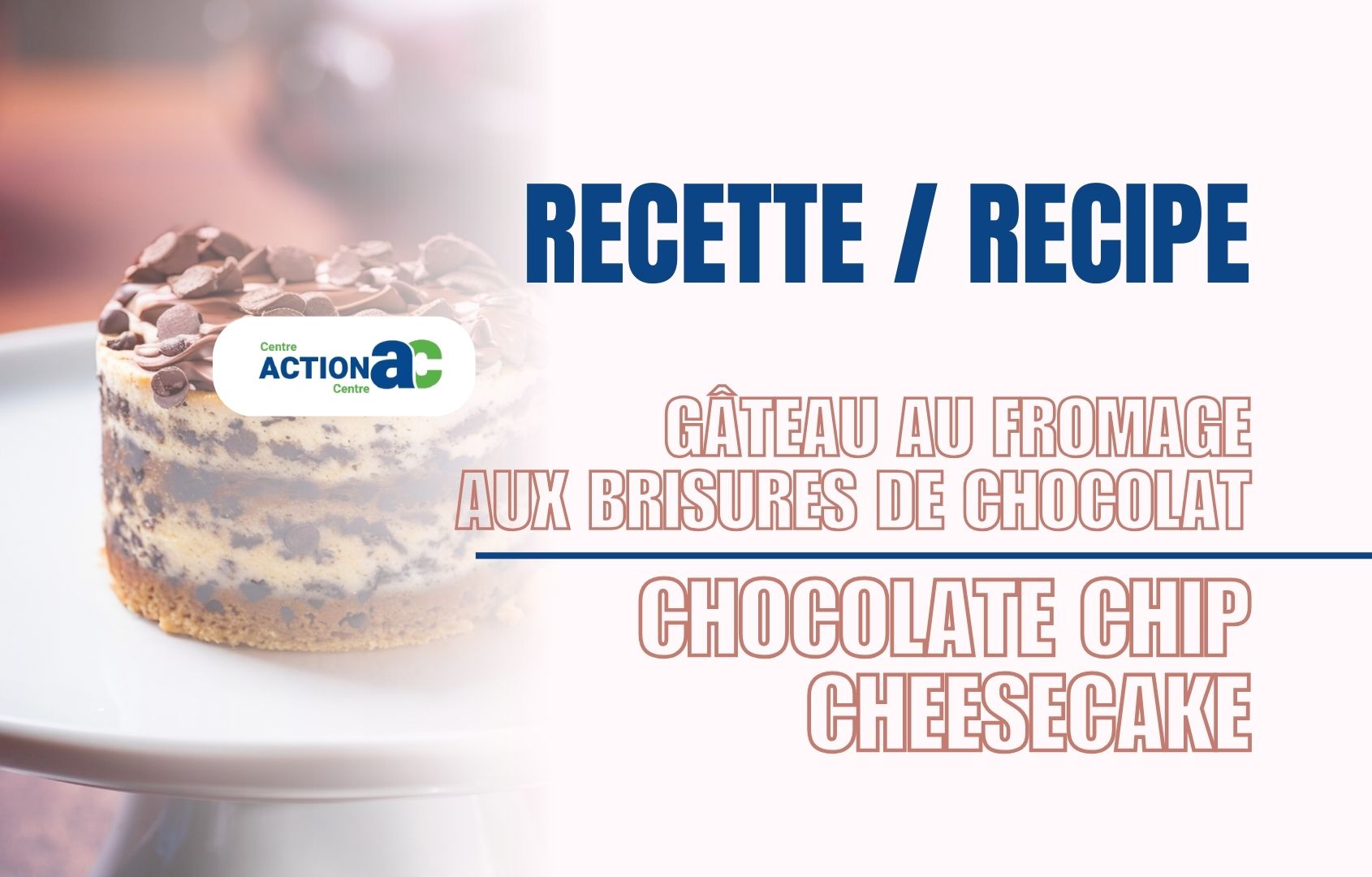 Gâteau au fromage aux brisures de chocolat